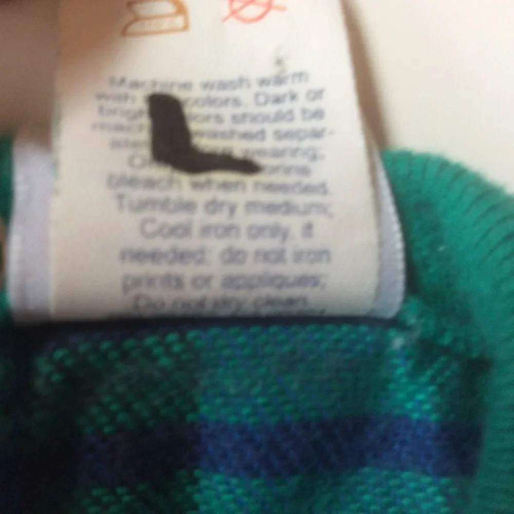 Buster Brown Vintage Plaid Flannel Jogger 1-Piece Moose Size 3-6 Months - Picture 6 of 6